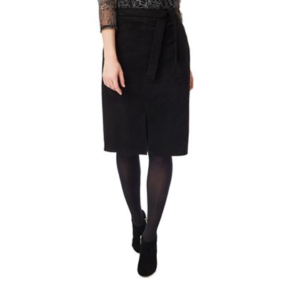 Black Suedette Skirt